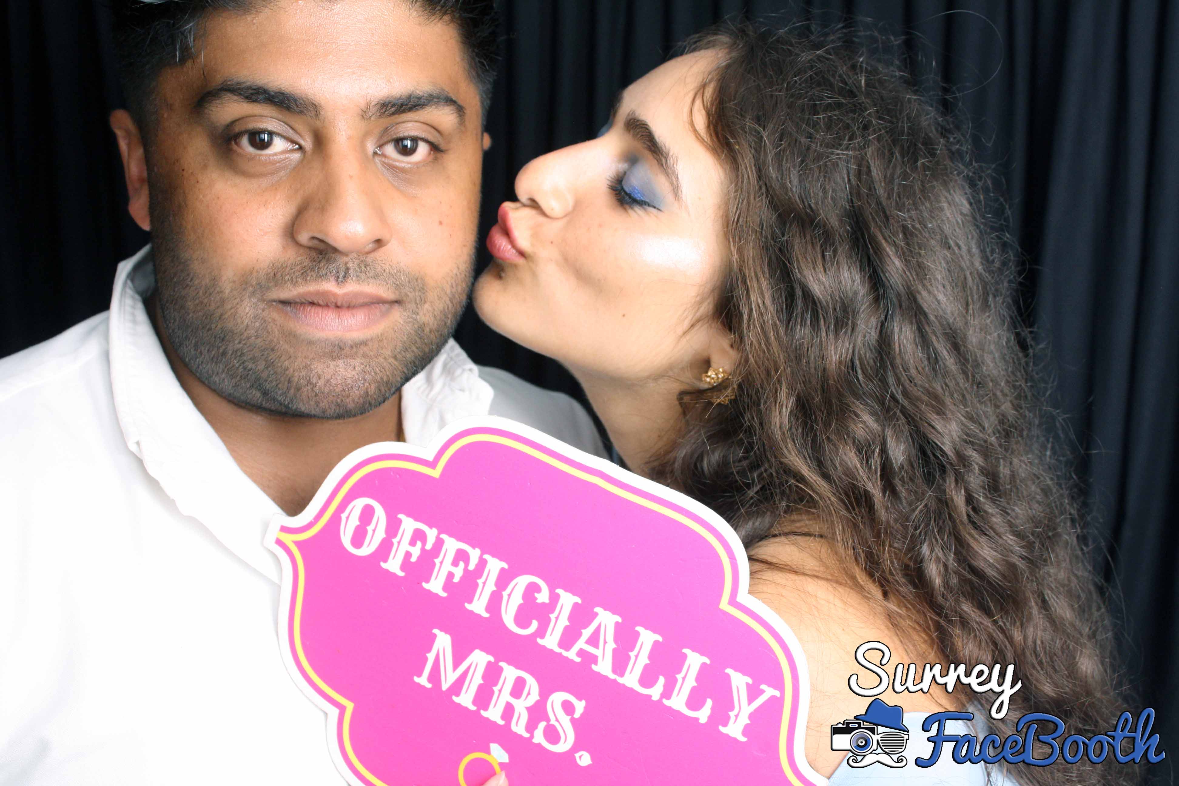 Lisa and Nish's Wedding | View more photos from the event at galleries.surreyfacebooth.co.uk/u/Surrey-FaceBooth/Lisa-and-Nishs-Wedding